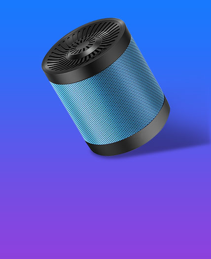 Altoparlante Casse Mini Bluetooth Sostegnoble Stereo Speaker S21 Blu