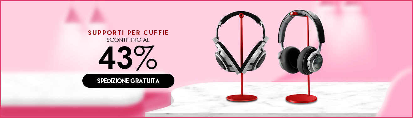 Supporto per Cuffia Auricolar Universale H01 Rosso