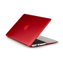 Cover Ultra Slim Trasparente Rigida Opaca per Apple MacBook Pro 13 pollici Rosso