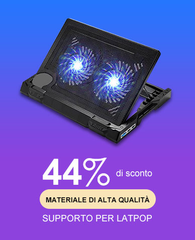 Supporto per Latpop Sostegnotile Notebook Ventola Raffreddamiento Stand USB Dissipatore Da 9 a 17 Pollici Universale L06 per Apple MacBook Pro 13 pollici Retina Nero