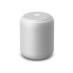 Altoparlante Casse Mini Bluetooth Sostegnoble Stereo Speaker K02 per Apple iPhone 12 Mini Bianco