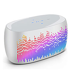 Altoparlante Casse Mini Bluetooth Sostegnoble Stereo Speaker S06 per Xiaomi Mi 9T Bianco