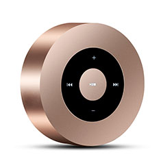 Altoparlante Casse Mini Bluetooth Sostegnoble Stereo Speaker S07 per Apple iPhone 13 Mini Oro