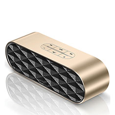 Altoparlante Casse Mini Bluetooth Sostegnoble Stereo Speaker S08 per Wiko Highway Star 4G Oro