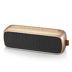 Altoparlante Casse Mini Bluetooth Sostegnoble Stereo Speaker S09 per Motorola Moto One Fusion Plus Oro