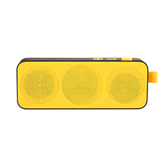 Altoparlante Casse Mini Bluetooth Sostegnoble Stereo Speaker S12 per Oppo Reno3 A Giallo