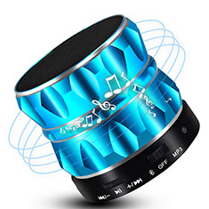 Altoparlante Casse Mini Bluetooth Sostegnoble Stereo Speaker S13 per Samsung Galaxy S Advance I9070 Cielo Blu