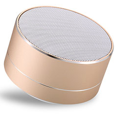 Altoparlante Casse Mini Bluetooth Sostegnoble Stereo Speaker S24 per Apple iPhone 13 Mini Oro