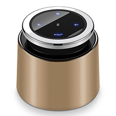 Altoparlante Casse Mini Bluetooth Sostegnoble Stereo Speaker S26 per Oppo A15 Oro