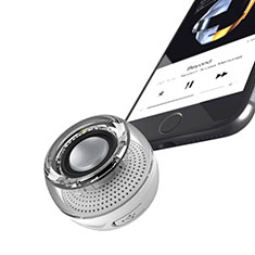Altoparlante Casse Mini Bluetooth Sostegnoble Stereo Speaker S28 Argento