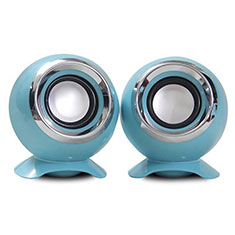 Altoparlante Casse Mini Sostegnoble Stereo Speaker Cielo Blu