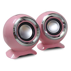 Altoparlante Casse Mini Sostegnoble Stereo Speaker per Huawei MatePad 10.4 Rosa