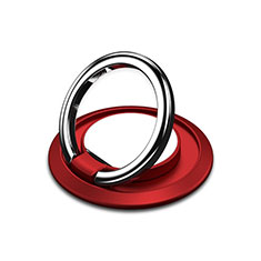 Anello Supporto Magnetico Sostegno Cellulari Universale H10 per Oppo Reno 10X Zoom Rosso