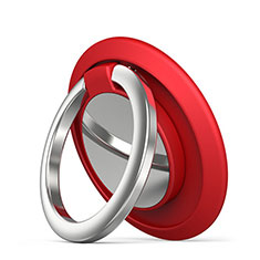Anello Supporto Magnetico Sostegno Cellulari Universale H14 per Oppo Reno3 A Rosso