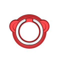 Anello Supporto Magnetico Sostegno Cellulari Universale H16 per Xiaomi Mi 9 Pro Rosso