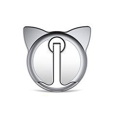 Anello Supporto Magnetico Sostegno Cellulari Universale H19 per Apple iPhone 11 Argento
