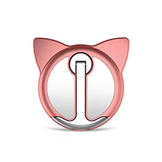 Anello Supporto Magnetico Sostegno Cellulari Universale H19 per Apple iPhone 13 Pro Oro Rosa