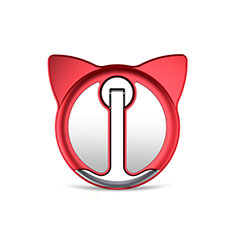 Anello Supporto Magnetico Sostegno Cellulari Universale H19 per Xiaomi Mi 9T Rosso