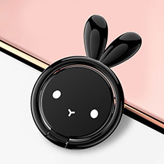 Anello Supporto Magnetico Sostegno Cellulari Universale S12 per Xiaomi Redmi Note 7 Pro Nero