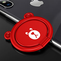 Anello Supporto Magnetico Sostegno Cellulari Universale S14 per Apple iPhone 11 Pro Rosso
