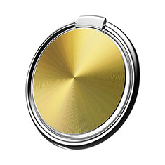 Anello Supporto Magnetico Sostegno Cellulari Universale Z01 per Huawei Honor View 10 Lite Oro