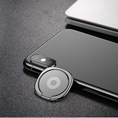 Anello Supporto Magnetico Sostegno Cellulari Universale Z02 per Samsung Galaxy M20 Argento