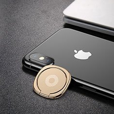 Anello Supporto Magnetico Sostegno Cellulari Universale Z02 per Apple iPhone 12 Max Oro