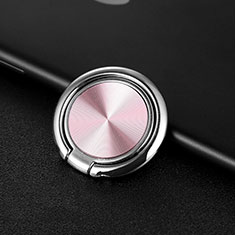 Anello Supporto Magnetico Sostegno Cellulari Universale Z11 per Samsung Galaxy Y Duos S6102 Oro Rosa