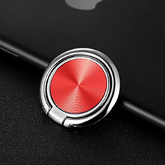 Anello Supporto Magnetico Sostegno Cellulari Universale Z11 per Motorola Moto One Fusion Plus Rosso