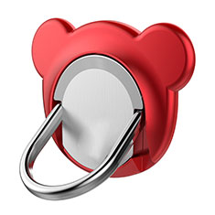 Anello Supporto Magnetico Sostegno Cellulari Universale Z14 per Apple iPhone 12 Pro Max Rosso
