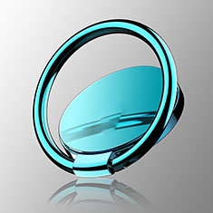 Anello Supporto Magnetico Sostegno Cellulari Universale Z16 per Motorola Moto G9 Plus Cielo Blu