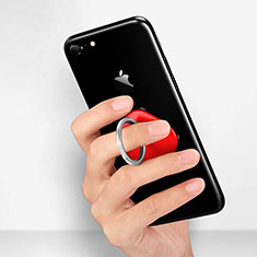 Anello Supporto Sostegno Cellulari Universale R02 per LG G Flex Rosso