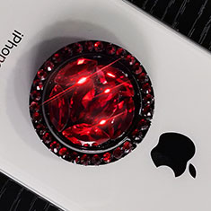Anello Supporto Sostegno Cellulari Universale S16 per Apple iPhone 11 Rosso
