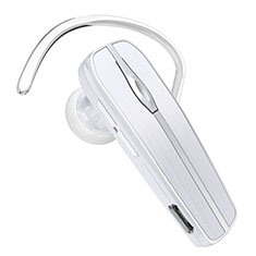 Auricolare Bluetooth Cuffia Stereo Senza Fili Sport Corsa H39 per Huawei Enjoy 10e Bianco