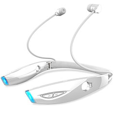 Auricolare Bluetooth Cuffia Stereo Senza Fili Sport Corsa H52 per Apple iPhone 11 Bianco