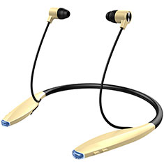 Auricolare Bluetooth Cuffie Stereo Senza Fili Sport Corsa H51 per Apple iPhone 7 Plus Oro