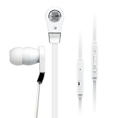 Auricolari Cuffia In Ear Stereo Universali Sport Corsa per Oppo A15 Bianco