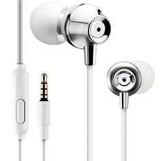 Auricolari Cuffia In Ear Stereo Universali Sport Corsa H21 per Samsung Galaxy M21s Argento