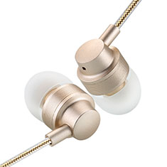 Auricolari Cuffia In Ear Stereo Universali Sport Corsa H28 per Samsung Galaxy Note 10 Plus 5G Oro