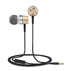 Auricolari Cuffie In Ear Stereo Universali Sport Corsa H30 per Oppo Reno3 A Oro