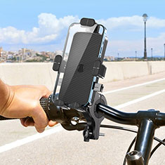 Bicicletta Motocicletta Supporto Manubrio Telefono Sostegno Cellulari Universale H01 per Oppo A2 Pro 5G Nero