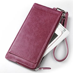 Borsetta Pochette Cover In Pelle Universale Viola