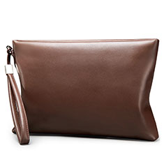 Borsetta Pochette Custodia In Pelle Universale H01 per Huawei Enjoy 10 Plus Marrone