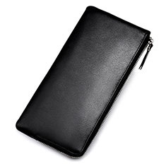 Borsetta Pochette Custodia In Pelle Universale H05 per Blackberry Passport Silver Edition Nero