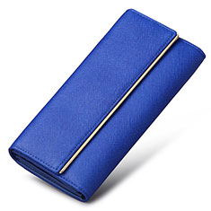 Borsetta Pochette Custodia In Pelle Universale K01 per Huawei Mate 40 Blu