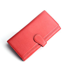 Borsetta Pochette Custodia In Pelle Universale K02 per Apple iPhone 13 Mini Rosso