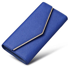 Borsetta Pochette Custodia In Pelle Universale K03 per Huawei Y5p Blu