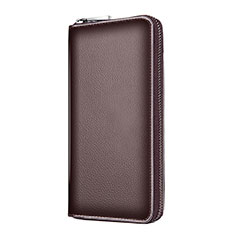 Borsetta Pochette Custodia In Pelle Universale K18 per Samsung Galaxy S3 4G i9305 Marrone