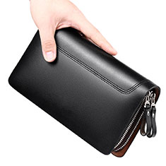 Borsetta Pochette Custodia In Pelle Universale per Huawei Mate 30 Pro Nero