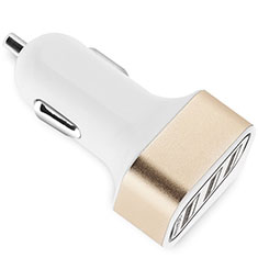 Caricabatteria da Auto 3 Porta Adattatore 3.0A Universale U07 per Apple iPhone 12 Pro Oro